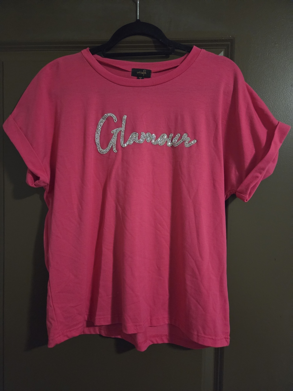 Ontwelft Short Sleeve Graphic Tee in Pink XL